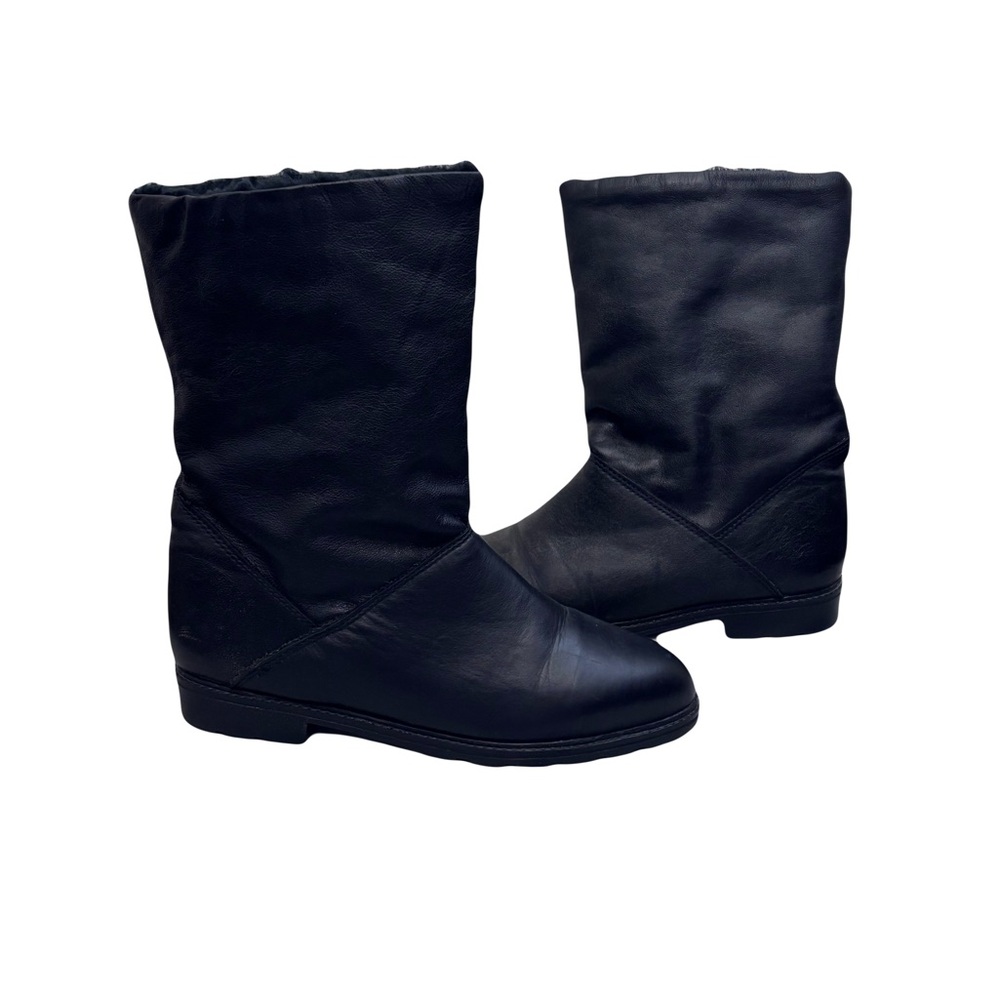 Vintage Northstar Black Leather Boots Stylish Winter Boots Size 6.5